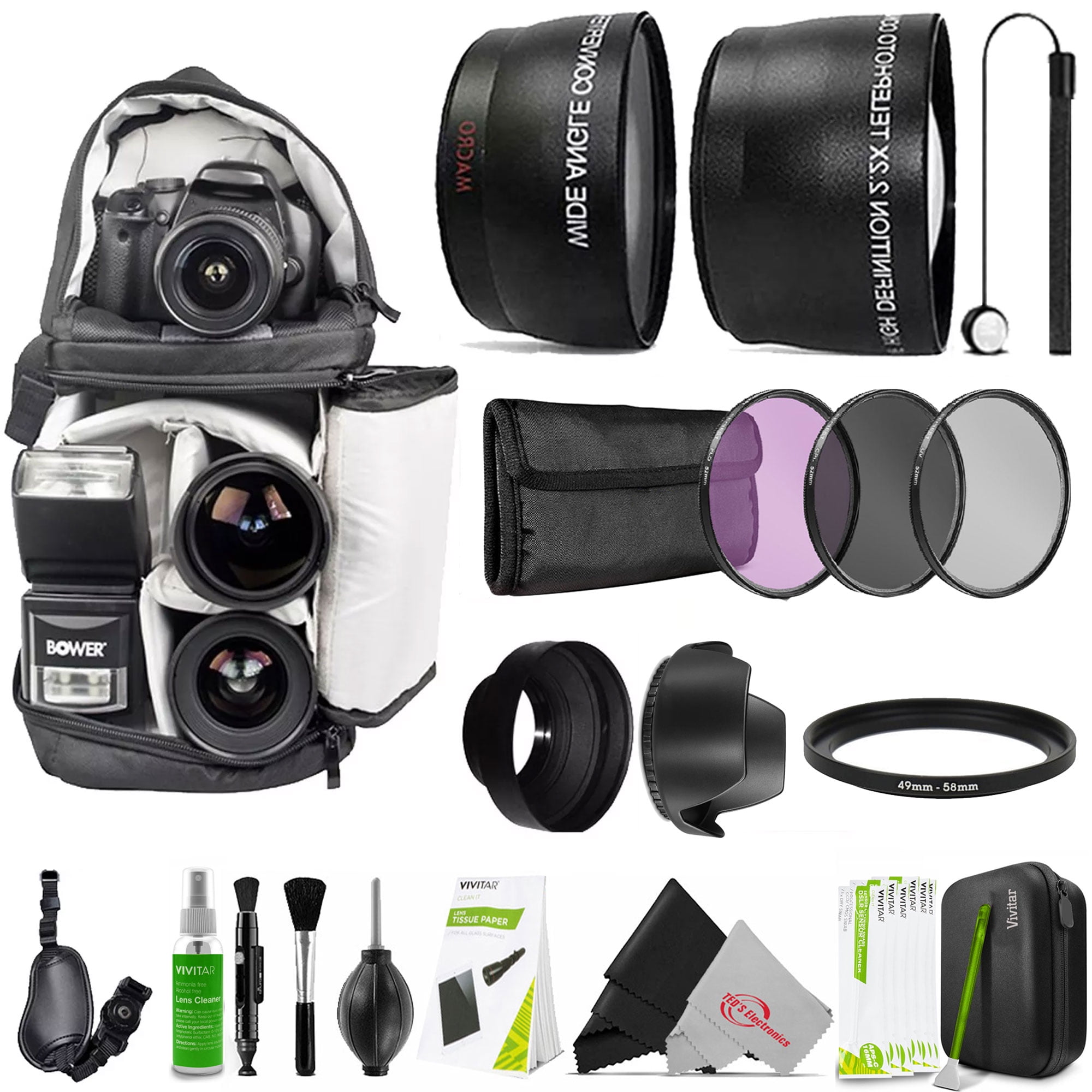 Kit De Accesorios Vivitar B-cnn-eos-2-k Para Canon Eos R100, R50,