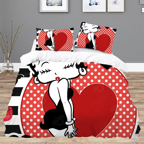 B-bettys BoopS Twin Size Bedding Set Comforter Sets Bedspreads and Covers Bed Linen Sets Duvet Cover Set Quilt Home TextileBed Sheets
