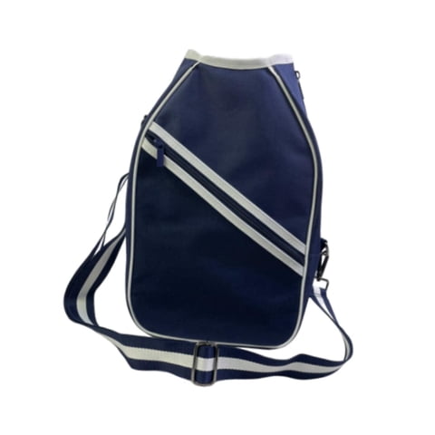 Magideal - Portador De Almacenamiento De La Cubierta De La Paleta De Pickleball, Caja De La Raqueta, Cubierta De La Raqueta De Pickleball Con Correa Para El Homb Azul Blanco