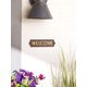 thumbnail image 3 of Cartel de hierro fundido Welcome Accent Plus de 8,19 x 3,24 cm para jardín, 3 of 8