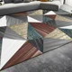 thumbnail image 3 of Alfombra Decorativa 3d T.f.i Diseño Moderno 240 M 200 M 3d Burdeo Con Blanco, 3 of 3