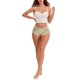 thumbnail image 2 of INSPIRE CHIC Ropa Interior de Encaje de Cintura Alta para Mujer con Entrepierna Extendida Cobertura Completa Paquete de 3 XL 1 Negro 1 Amarillo 1 Verde, 2 of 5