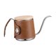 thumbnail image 2 of Hervidor De Café Con Envoltura De Cuero De PU, Tetera Para Cafetera, Barra De Regalo, Marrón Claro, 2 of 5