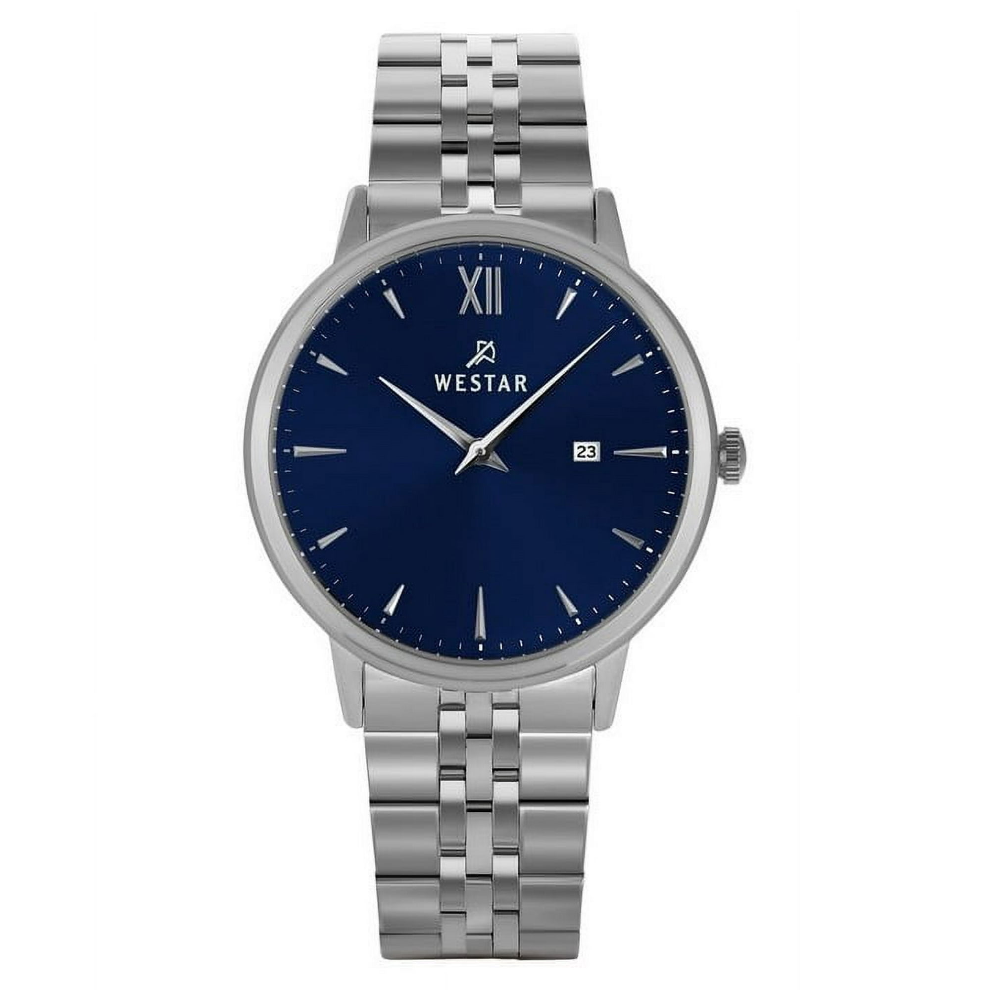 Westar - Reloj Profile Acero Inoxidable Esfera Azul Cuarzo 50215stn104 Para Hombre