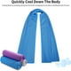 thumbnail image 2 of Toallas refrescantes de microfibra (paquete de 4) para aliviar el dolor de cuello, ideal para deportes, gimnasio, fitness, camping, ciclismo, senderismo, entrenamiento, golf, viajes (30 x 90 cm), 2 of 7