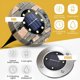 thumbnail image 3 of Luces solares de suelo Goodscious LED impermeables (paquete de 4), 3 of 7