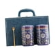 thumbnail image 5 of Temple Ginger Jar Tarro De Té Decoración Versátil Tarro De Almacenamiento De Té Con Tapa Tarro Doble Azul, 5 of 5