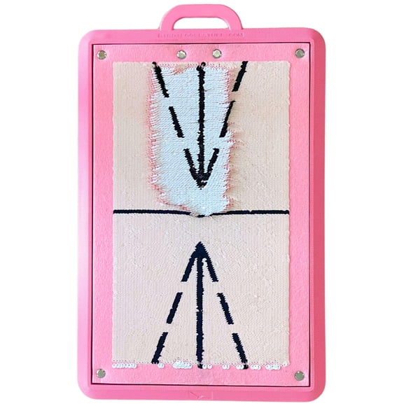 Ayuda de entrenamiento para swing Birdie Golf Birdie Mat Pro rosa blush