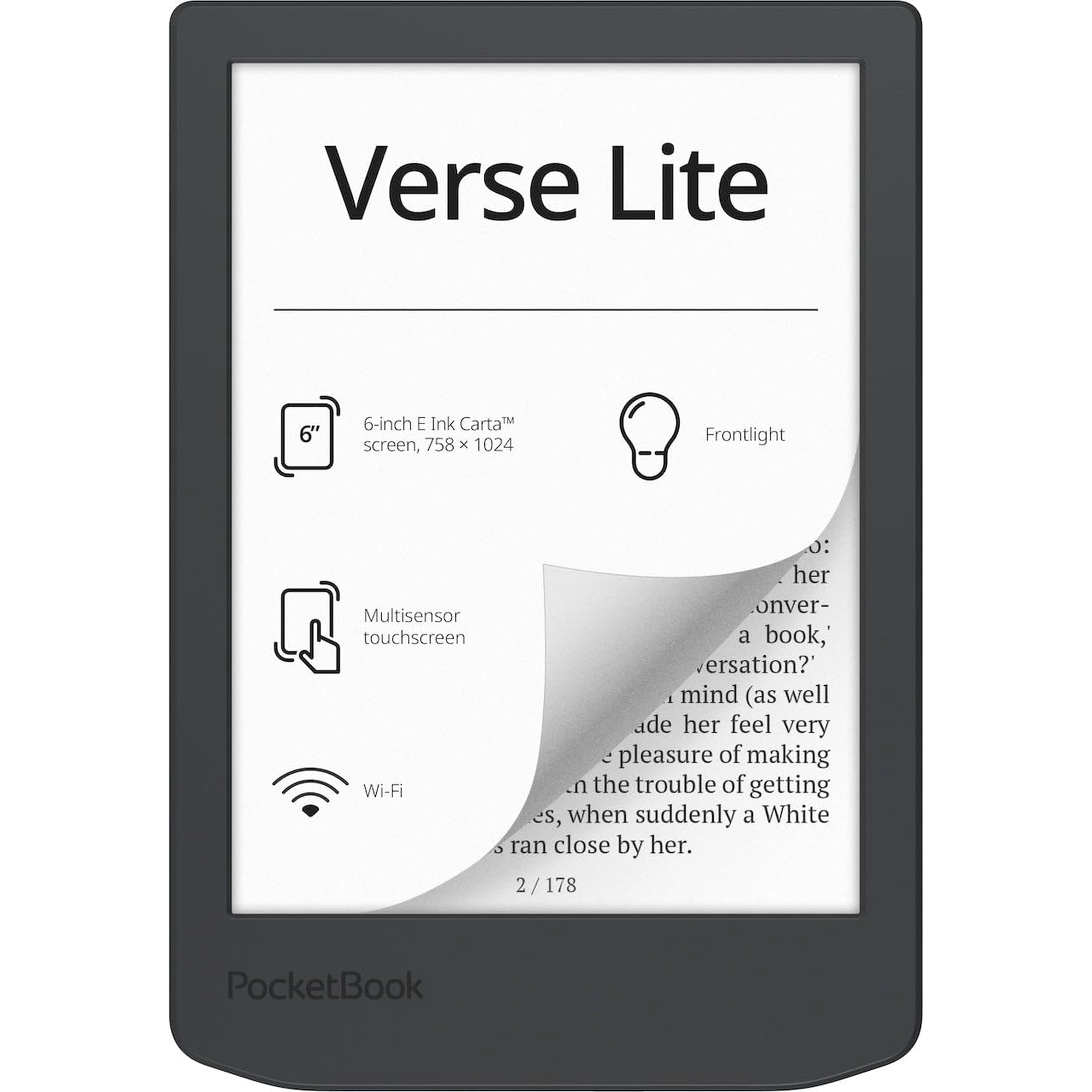 Luz Frontal Ereader Pocketbook Verse Lite De 6 Pulgadas Con Tinta Electrónica Carta