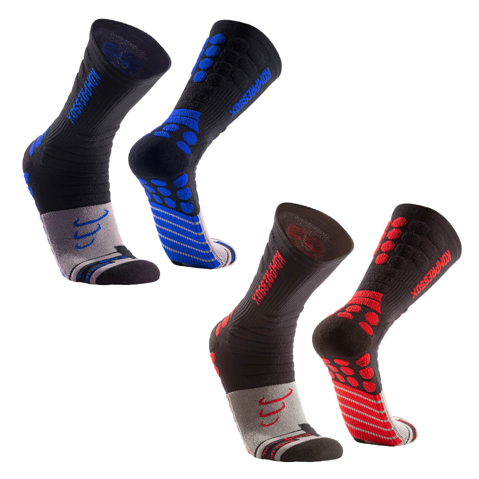 Silvera Nanotech - Calcetines Deportivos De Compresión Running Trail Ciclismo Maraton Padel Tenis Para Hombre Y Mujer