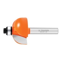 Truper - Fresa Para Cuarto Rodón Con Guía 1.1/8""