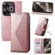 thumbnail image 5 of Funda Flip FOXDOCK para Xiaomi Redmi Turbo 3 5G , Estilo Billetera con Diseño Rombo, Correa de Mano y Soporte, Uso Diario, 5 of 6