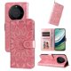 thumbnail image 1 of Funda tipo cartera FOXDOCK para Huawei Mate 60 , diseño girasol en relieve, cuero PU, cierre magnético, soporte y tarjetero, 1 of 5