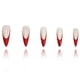 thumbnail image 2 of Uñas Fake Nails octoswave de presión larga con punta francesa, color rojo, 24 unidades, 2 of 7