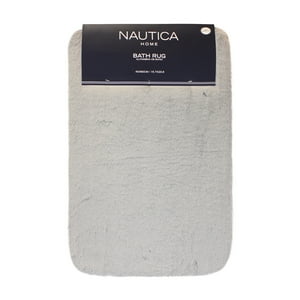 Alfombra De Baño Nautica Ultra Suave 40X60Cm Gris Claro