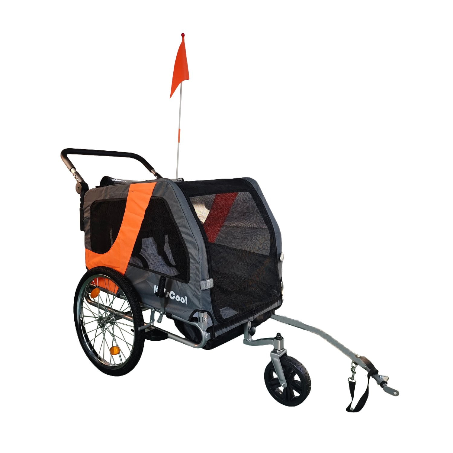 Kidscool - Carro Jogger Gris Baby Trailer Single