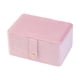 thumbnail image 1 of Caja de joyería, estuche de almacenamiento de joyería, divisores extraíbles elegantes, organizador de joyas de viaje, contenedor de exhibición para co Rosa, 1 of 5