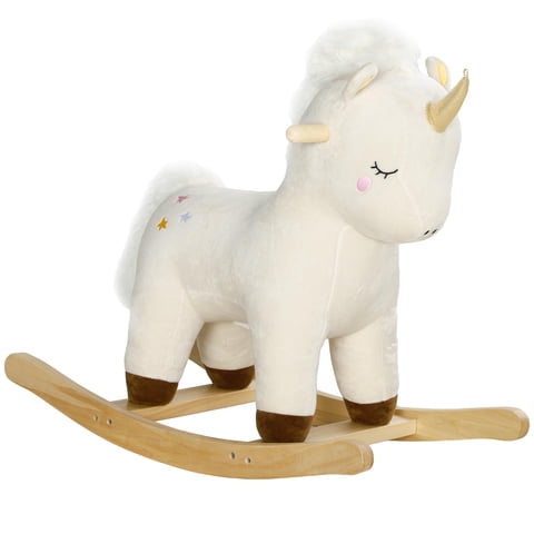 Cabra De Peluche Rocking Horse Qaba Para Montar En Unicornio Durante 2 A 4 Años