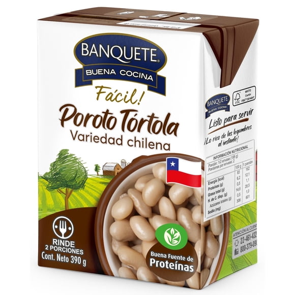 Poroto tortola tetra, 390 g