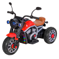 Mundo Online - Moto Eléctrica Para Niños Motocicleta Clásica Luz Y Sonidos Roja