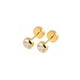 thumbnail image 1 of Aros Abridores Punto De Luz 4mm Oro 18k Circón Bebé Niña, 1 of 6