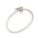 thumbnail image 1 of Anillo Lupine de 18k oro apilable, blanco, talla 5, 1 of 9