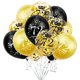thumbnail image 1 of Globo SHUNTAI 30 cm Oro y Negro para 72.º Cumpleaños, 1 of 7