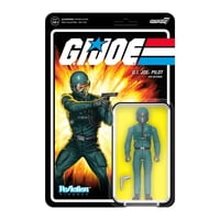 Figura De Acción Super7 G.I. Joe Pilot De 9,5 Cm Con Accesorio