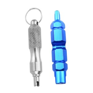 Ioensy - 2 Herramientas Compactas Para Extraer El Núcleo De La Válvula De Neumáticos De Bicicleta Y Coche.