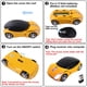 thumbnail image 5 of Mouse inalámbrico CHUYI con forma de auto, 1600 DPI, 3 botones, amarillo, 5 of 7