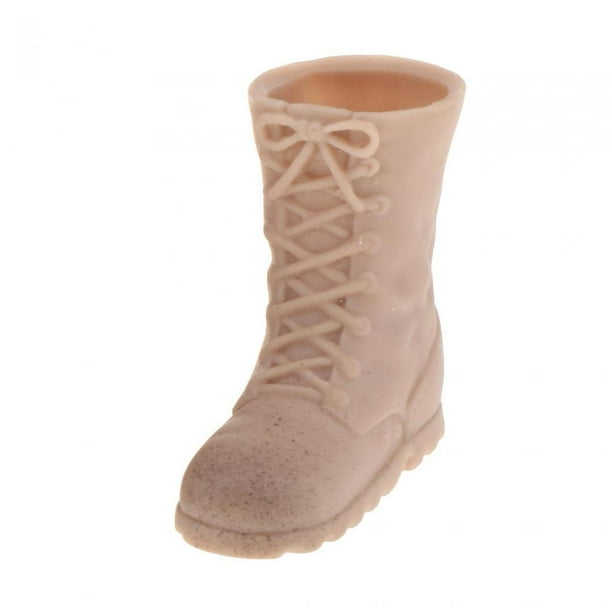 Botas De Figura 1/6 Para Muñecas De 12 Pulgadas | Zapatos En Miniatura De PP Negros | Accesorio Para Coleccionistas Y Personalizadores