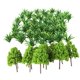 thumbnail image 2 of 70x verde hierba de árbol de plástico modelo de tren ferroviario dise?o paisaje decoración, 2 of 5