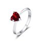 thumbnail image 1 of Anillos de Boda de Moissanita Corte Corazón de 1 Uds para Mujer Anillo de Aniversario de Plata Esterlina Color D VVS1 Anillos de Diamante Moissanite Rings con Certificado, 1 of 9