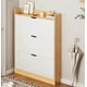 thumbnail image 2 of Zapatero Organizador Estante Armario 115Alto x 100 x 17cm Blanco beige, 2 of 2