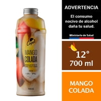 Cóctel Mango Colada 12° Botella 700 Ml Capel
