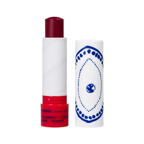 Manteca labial en barra KORRES, hidratante con color morera, 5 ml