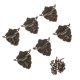thumbnail image 5 of 6x Joyería de bronce antiguo Caja de madera Cerradura de cerrojo Cerrojo decorativo Hebilla Perno, 5 of 5