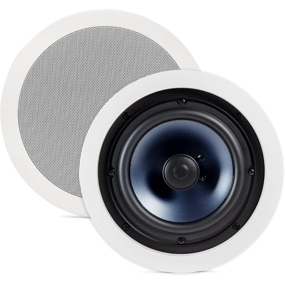 Polk Audio RC80i, parlantes premium empotrables de techo de 2 vías, redondos de 8 pulgadas