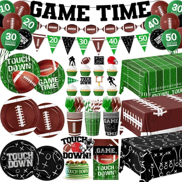 Decoraciones para fiestas, fútbol americano, 24 unidades, 189 unidades