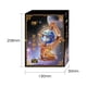 thumbnail image 3 of Puzzle 3D de madera con forma de globo terráqueo modelo MU con luz LED, 3 of 8