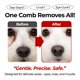 thumbnail image 3 of Peine de aseo facial JAYU PET para perros y gatos, acero inoxidable, 3 of 9