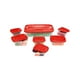 thumbnail image 1 of Juego De 7 Contenedores Tupper Rectangulares Rojos, 1 of 1