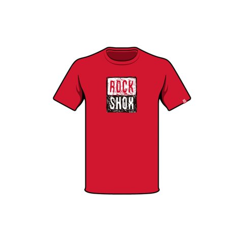 Polera Rockshox Manga Corta R2206 Rojo