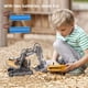 thumbnail image 4 of 2.4Ghz Remote Control Excavator 2 Batteries&nbsp;Toy Metal Shovel&nbsp;,11 Channel RC Construction Bulldozer Vehicles Digger Toys Gift With Light And Sound&nbsp;for 6 7 8 9 10 Years Old Kids Boys, 4 of 5