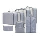 thumbnail image 3 of 7 Piezas Cubos De Embalaje Portátiles Organizadores De Viaje Para Cosméticos De Viaje Zapatos Gris Oscuro, 3 of 3