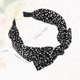 thumbnail image 5 of Unique Bargains Diademas Anchas con Lazo de Estampado de Leopardo Moda Aro para el Cabello con Lazo Anudado para Niñas Mujeres Negro, 5 of 7