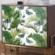 thumbnail image 2 of 1 Roll Green Leaf Plant Background Wall Instant Sticker, Glue-free Removable Wallpaper, For Dormitory Living Room Furniture Renovation Wall Decoration , 17.72in*236.22in, 2 of 2