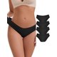 thumbnail image 1 of INSPIRE CHIC Ropa interior de mujer de cintura baja que levanta los glúteos, hilo de algodón cómodo y transpirable, 5 paquetes L 5 negro, 1 of 5