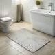 thumbnail image 5 of Alfombra de Baño Nautica Home Memory Foam 50x80 cm Cuadros Silver, 5 of 6