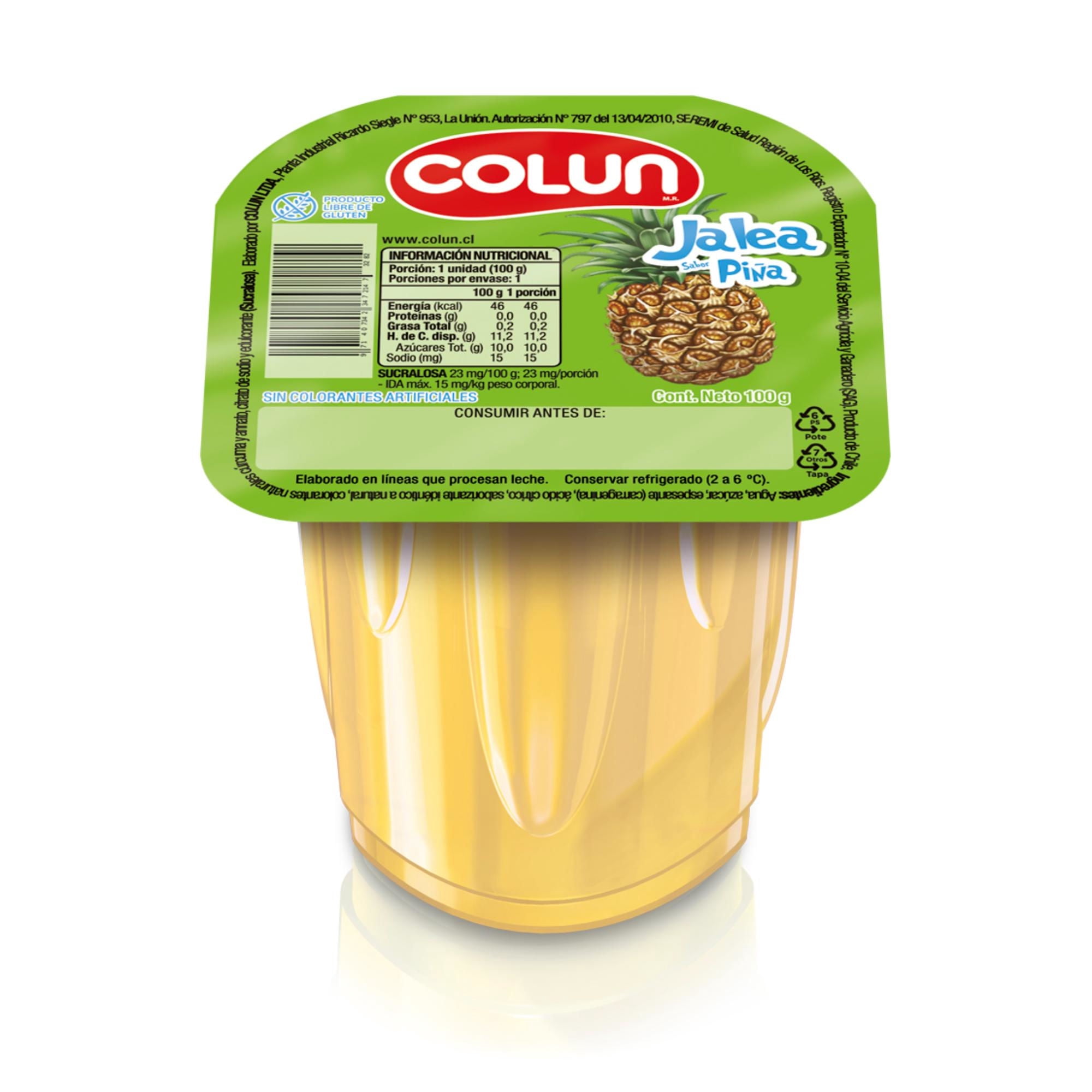 Jalea Piña Postre 100 g Colun
